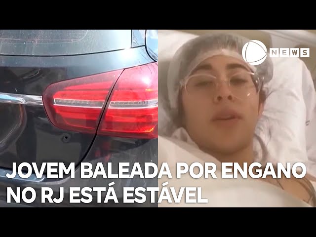 ⁣Adolescente baleada por engano tem estado de saúde estável