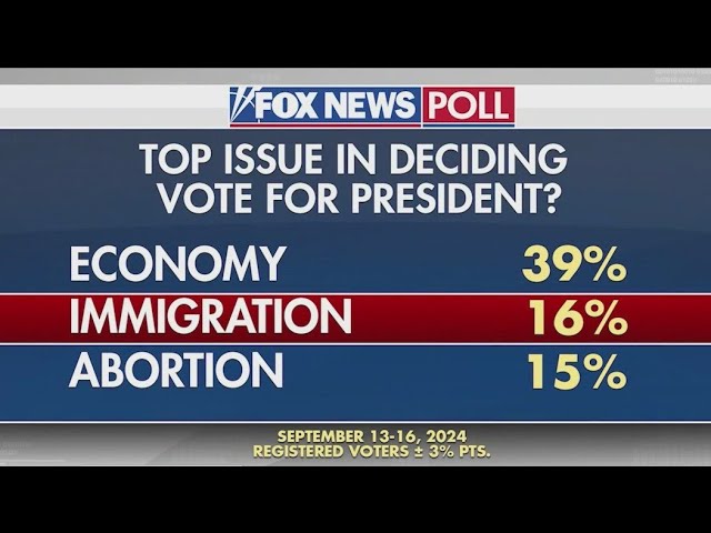 ⁣Polls show immigration among top issues for voters