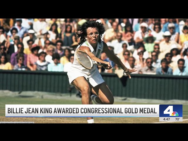 ⁣Billie Jean King to be awarded Congressional Gold Medal