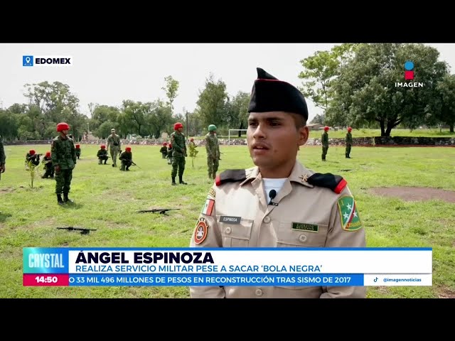 ⁣Ángel Gabriel decidió entrar al Servicio Militar Nacional de manera voluntaria | Crystal Mendivil