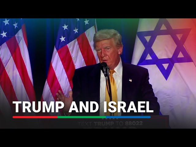 ⁣Trump says Israel will be 'eradicated' if he loses the election | ABS-CBN News