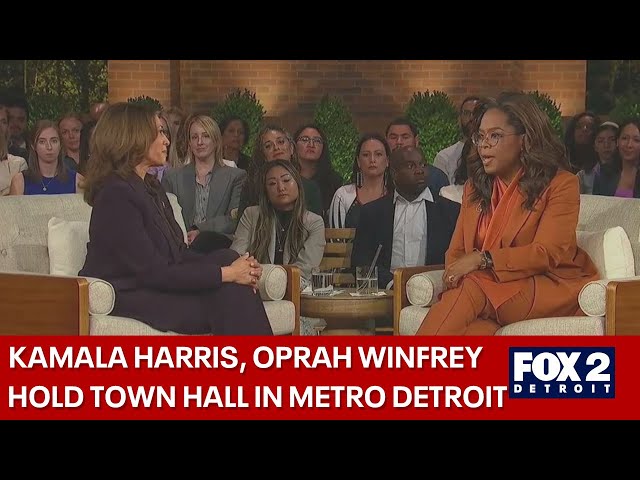 Kamala Harris, Oprah Winfrey hold townhall in Farmington Hills