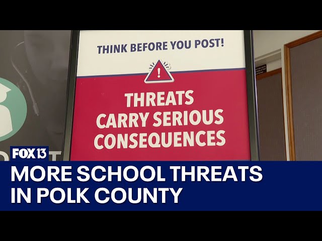 ⁣Polk County inundated with school threats