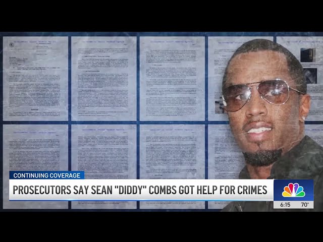 Prosecutors say Sean 'Diddy' Combs got help for crimes