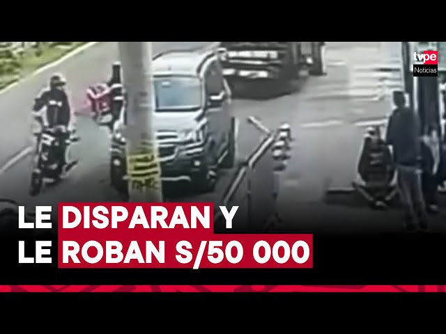 ⁣Terror en San Luis: empresario fue baleado para robarle S/50 000