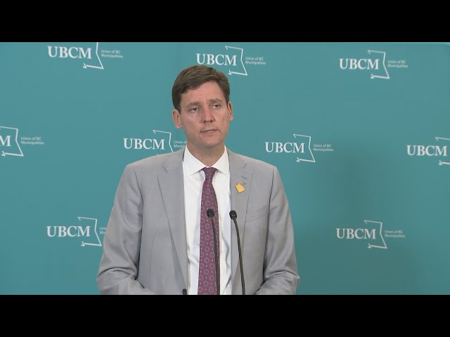 ⁣David Eby speaks on Day 4 of the UBCM conference