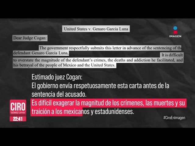 ⁣García Luna: Piden cadena perpetua para el exsecretario de seguridad