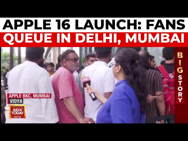 Apple 16 Sales Begin in India: Massive Crowds in Delhi and Mumbai