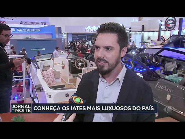 ⁣Feira náutica tem iate de R$ 15 milhões e barco de Ayrton Senna