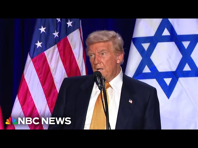 Trump: Jewish voters will have 'a lot' to do with a loss in election