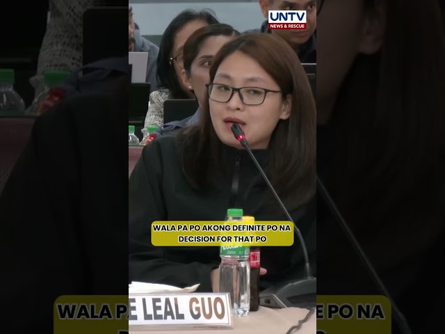 ⁣Alice Guo, ‘di pa nakapagdedesisyon kung tatakbo sa 2025 midterm elections