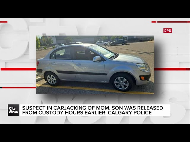 ⁣Suspect in carjacking of mom, son was released from custody hours earlier: Calgary police