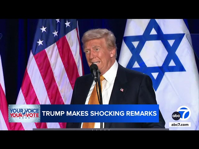 Trump suggests Jewish voters will be partly to blame if he loses election