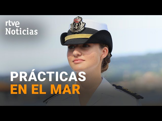 ⁣LEONOR: Realiza MANIOBRAS con sus COMPAÑEROS de la ESCUELA NAVAL en su PRIMERA SALIDA al mar | RTVE