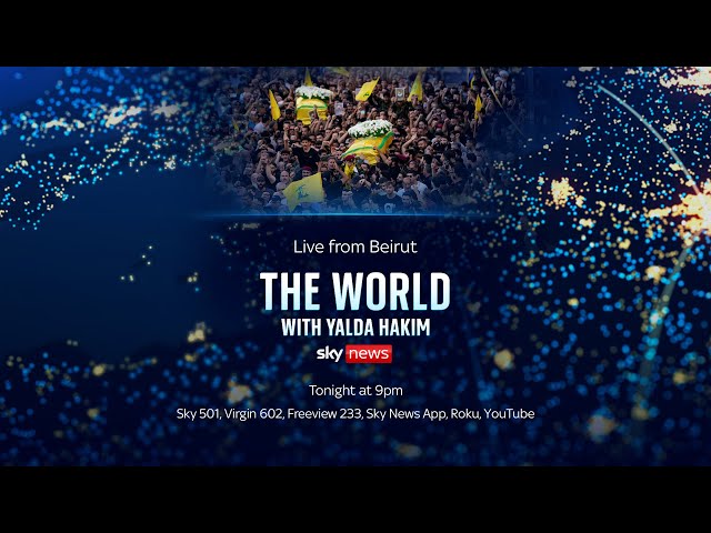 ⁣Watch live from Beirut: The World with Yalda Hakim