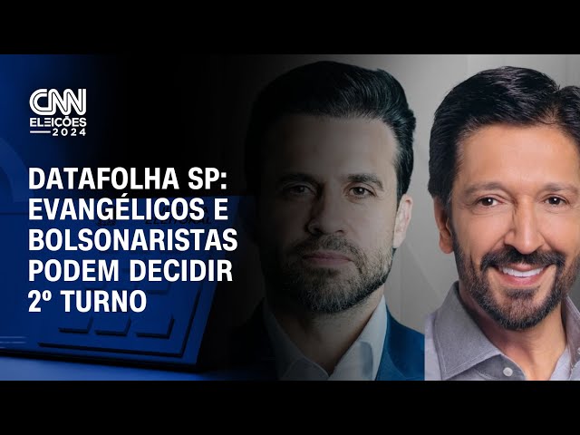 ⁣Datafolha SP: evangélicos e bolsonaristas podem decidir 2º turno | CNN NOVO DIA