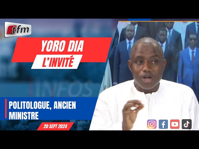 ⁣l´invite d´infos matin | Yoro DIA, politologue ancien ministre - 20 septembre 2024