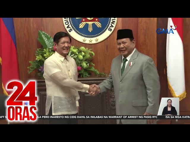 ⁣Indonesian president-elect, muling pinagtibay ang pagkakaibigan sa Pilipinas | 24 Oras