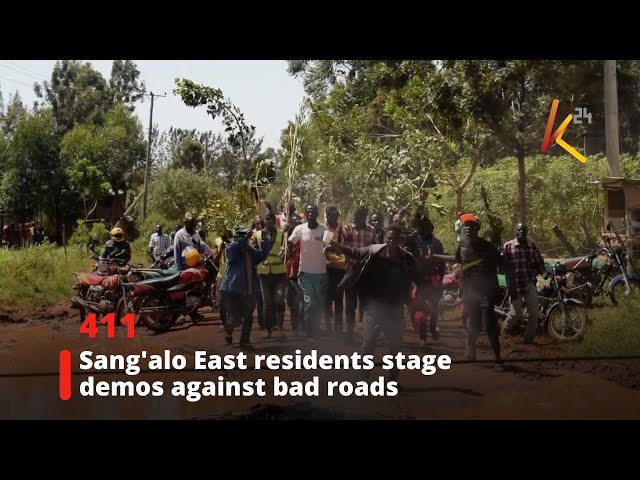 ⁣Sang'alo East Residents Stage Demos Against Bad Roads, Issue Ultimatum To Their Local Leaders