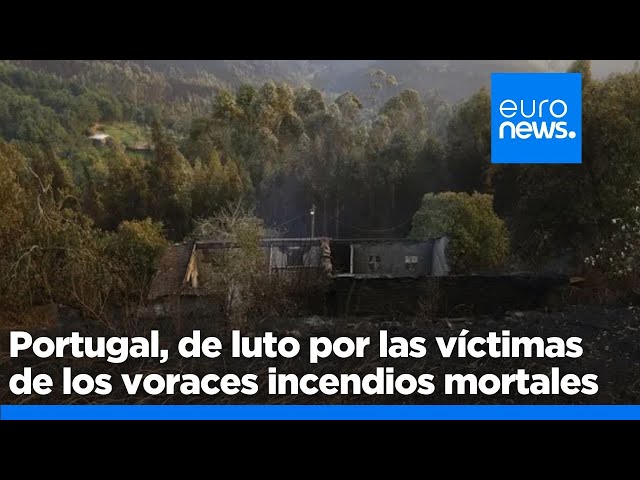 ⁣Portugal celebra un día de luto nacional en memoria de las víctimas del incendio