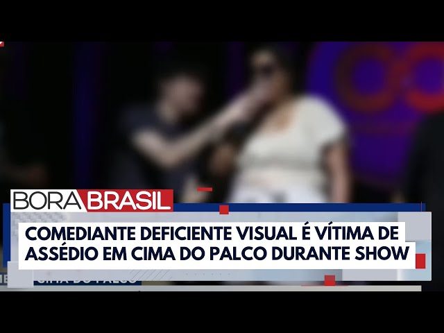 ⁣Importunação sexual ou assédio? Comediante cega é abusada e buscas sobre aumentam I Bora Brasil