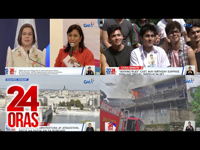 ⁣24 Oras: (Part 3) VP Sara, nakipagkita kay ex-VP Leni; Birthday surprise kay..., atbp.