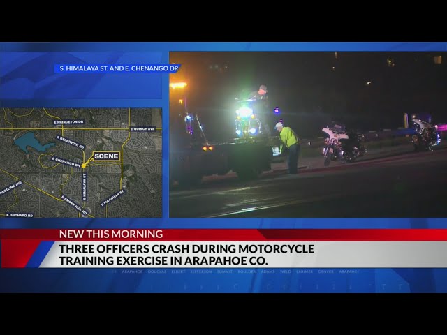 3 officers involved in crash during training exercise