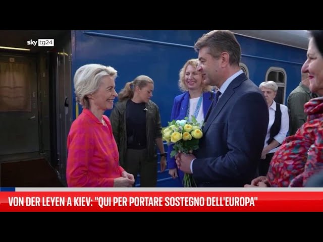 ⁣Von der Leyen a Kiev: "Qui per portare sostegno dell'Europa"