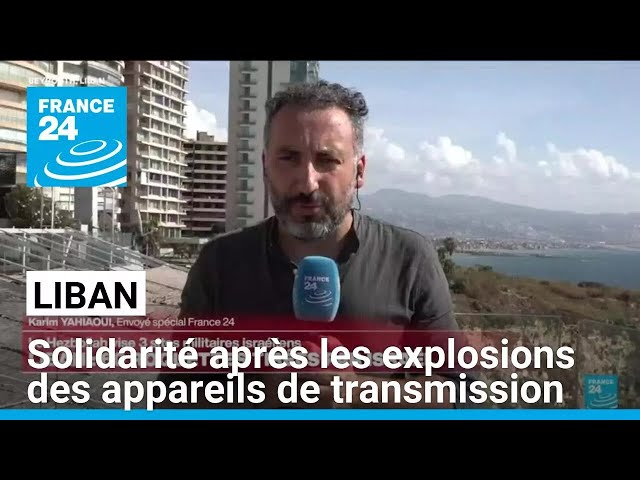 ⁣Solidarité et inquiétude des Libanais après les explosions des appareils de transmission