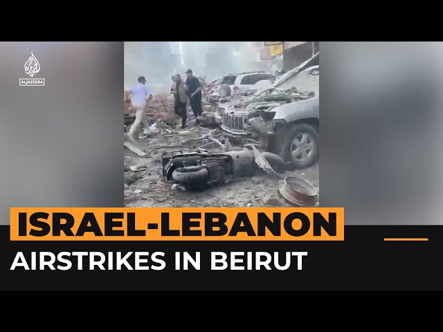 ⁣Israeli airstrikes hit densely populated Beirut neighbourhood | AJ #Shorts