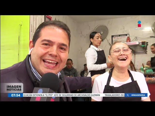 ⁣Atalo Mata desayuna pancita y flautas en la alcaldía Gustavo A. Madero, CDMX | Francisco Zea