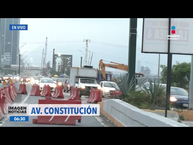 ⁣Cierres por túnel de Loma Larga provocan mayor afluencia vehicular | Noticias MTY primera emisión