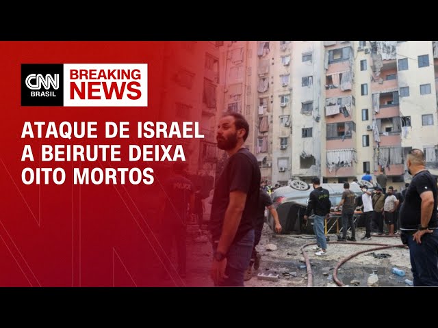 Ataque de Israel a Beirute deixa oito mortos | LIVE CNN