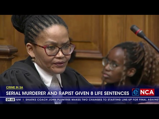 ⁣Crime In SA | Serial murderer and rapist given 8 life sentences