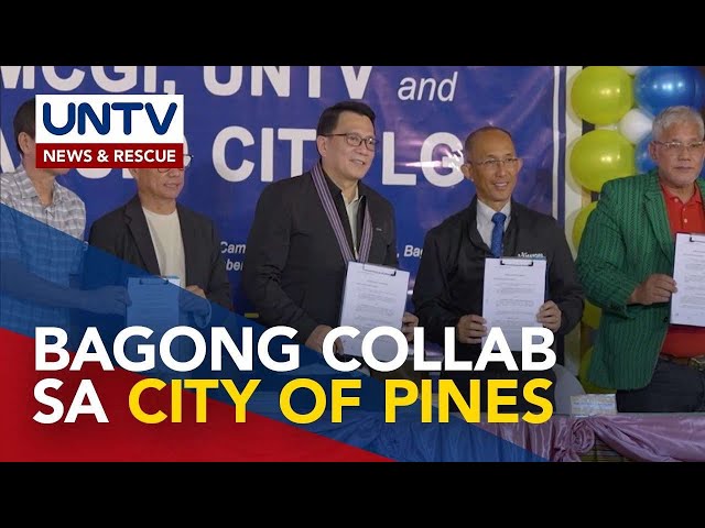 ⁣Baguio City LGU, at City Police, MCGI at UNTV, nagkaisa para sa public service