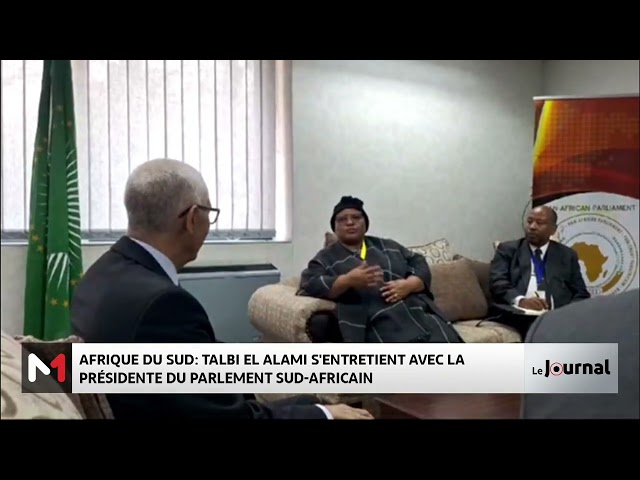 ⁣Talbi El Alami s'entretient avec Angela Didiza