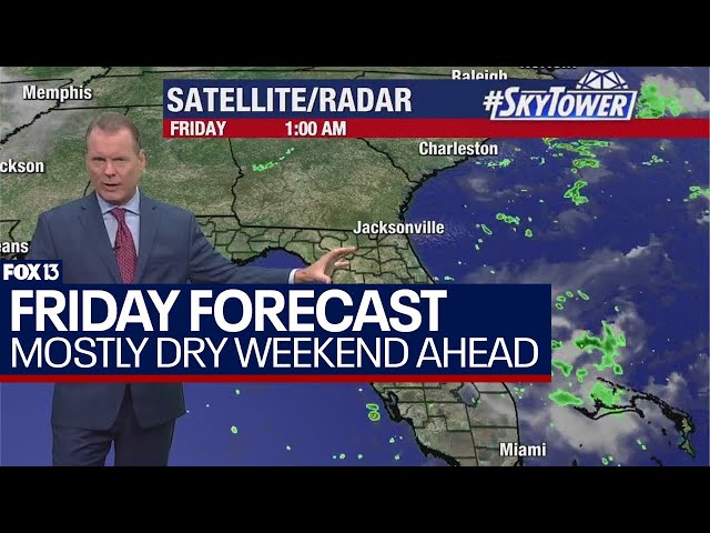 ⁣Tampa weather | not much rain in store this weekend