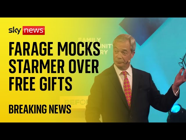 ⁣Reform UK conference: Farage mocks Starmer & Tories as party eyes 2025 council elections