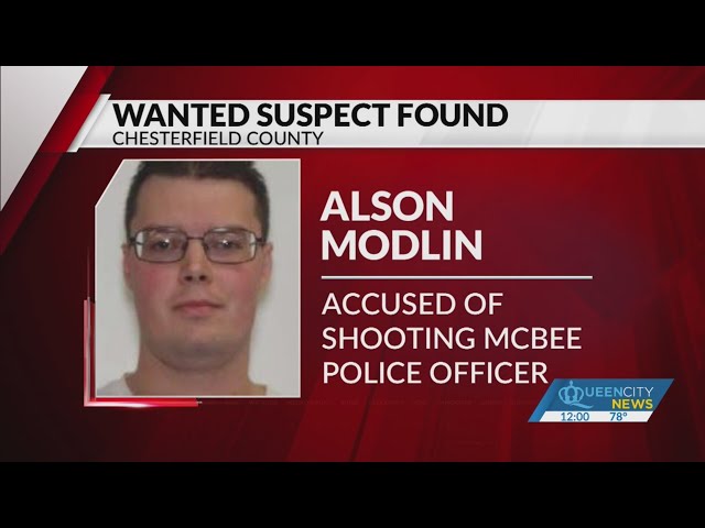 SLED: Man accused of shooting officer in Chesterfield County located