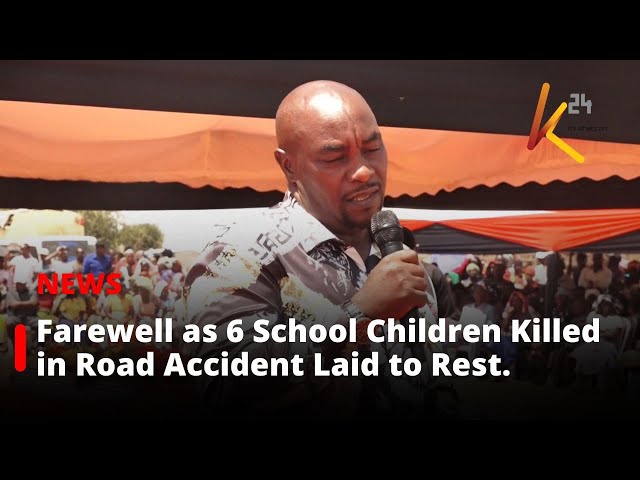 ⁣Sombre Farewell as Six School Children Killed in Road Accident Laid to Rest.