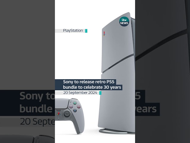 Sony to release retro PS5 bundle to celebrate 30 years #itvnews #news #playstation