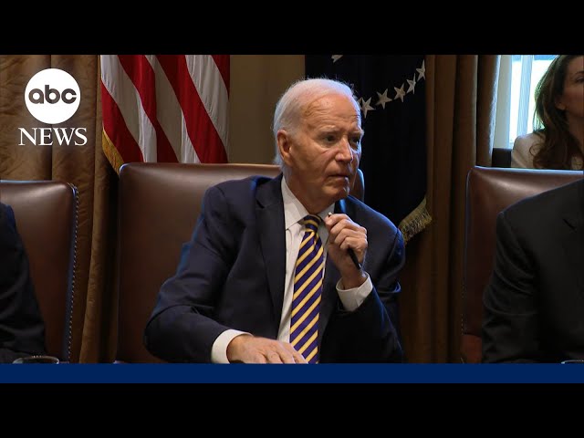 ⁣Biden holds cabinet meeting to discuss administration priorities