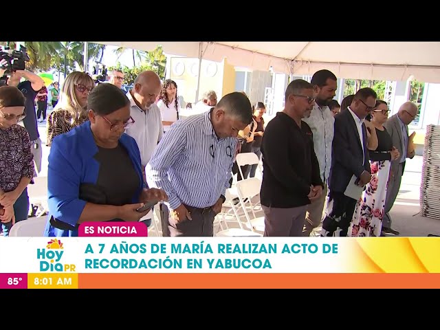 ⁣Yabucoa realiza acto ecuménico a siete años del paso del huracán María