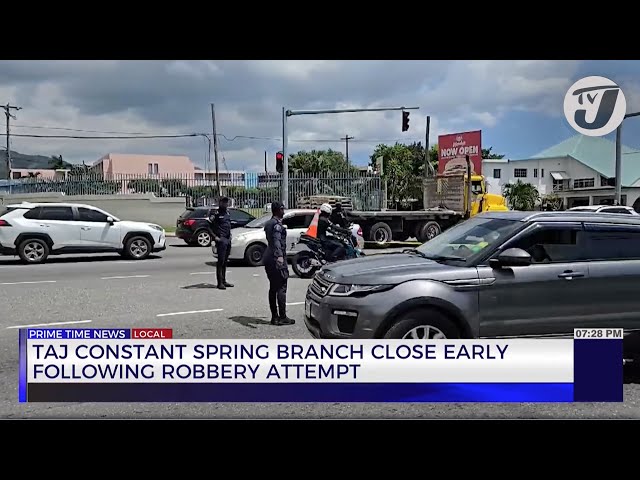 ⁣Attempted Robbery Outside Constant Spring Tax Office | TVJ News