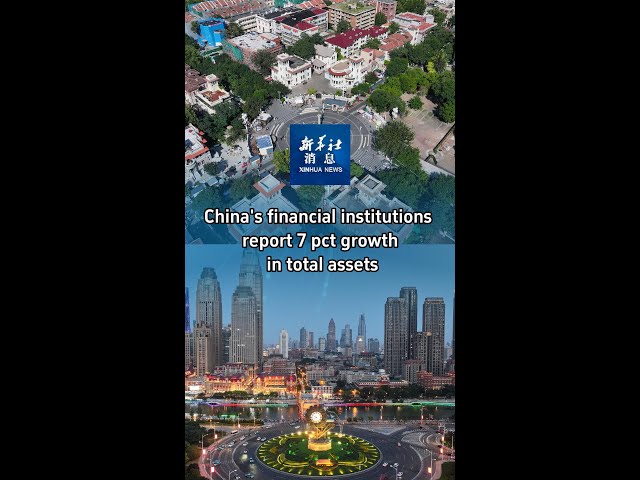 ⁣Xinhua News | China's financial institutions report 7 pct growth in total assets