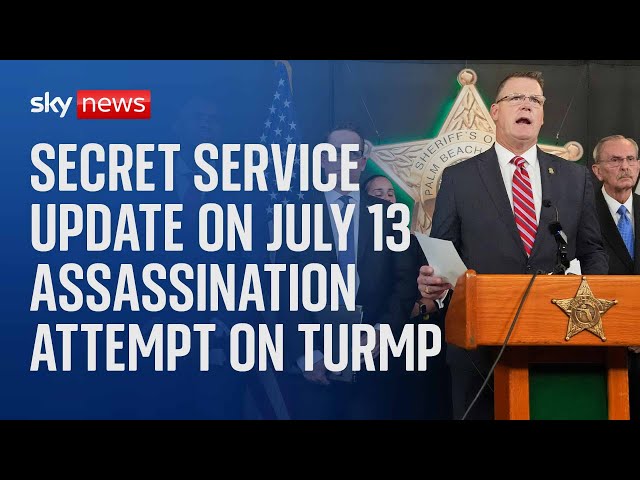 ⁣Secret Service news conference on investigation into July 13 assassination attempt on Donald Trump