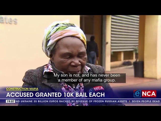 ⁣Construction mafia accused granted R10,000 bail each