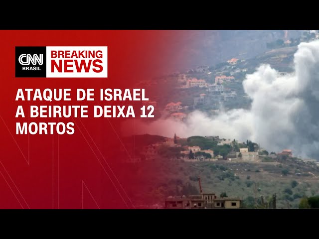 ⁣Ataque de Israel a Beirute deixa 12 mortos | CNN 360