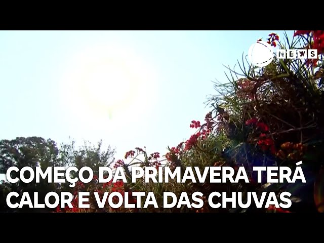 Começo da primavera tem ondas de calor e volta das chuvas