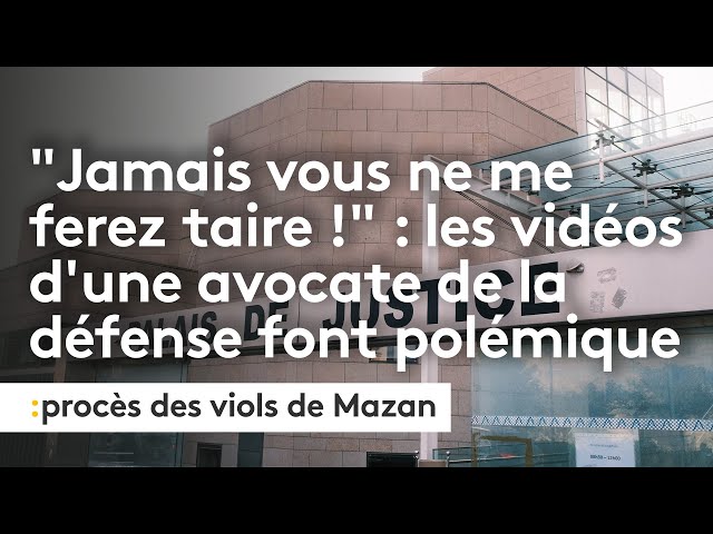 ⁣Les vidéos d'une avocate de la défense au procès des viols de Mazan indignent les réseaux socia